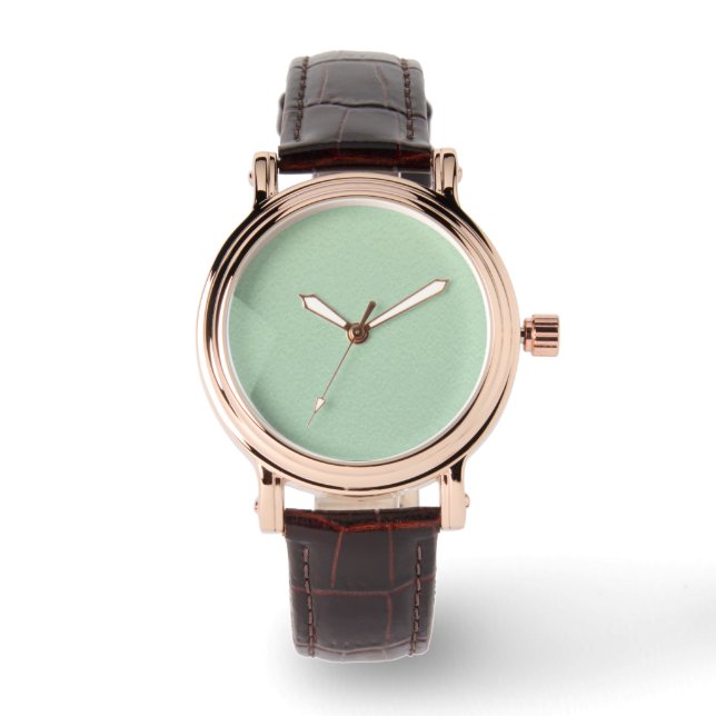 Ocean Green Square Wrist Watch (Front)