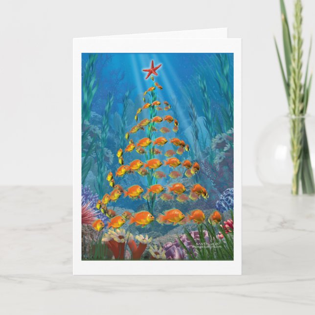ocean_greeting_card holiday card (Front)