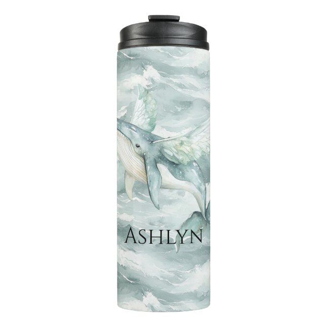 Ocean Grey Whale  Thermal Tumbler (Front)