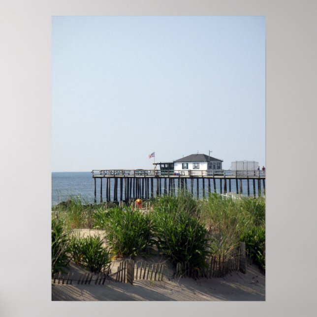 Ocean Grove NJ Beach Poster (Front)