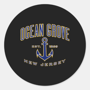 Ocean Grove Nj For Classic Round Sticker