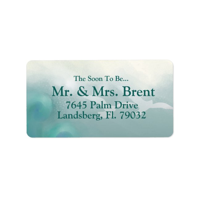 Ocean gulls return address labels (Front)
