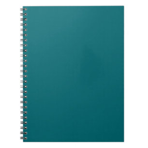 Ocean Harbour Blue, Teal Jewel Tone Solid Colour Notebook