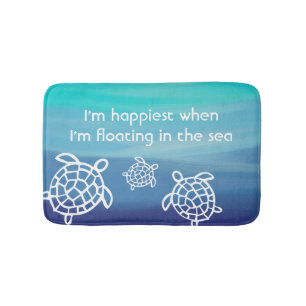 Ocean Honu Sea Turtles Bath Mat