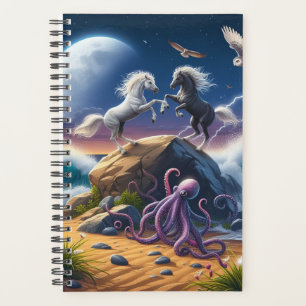 Ocean Horses and Octopus Planner