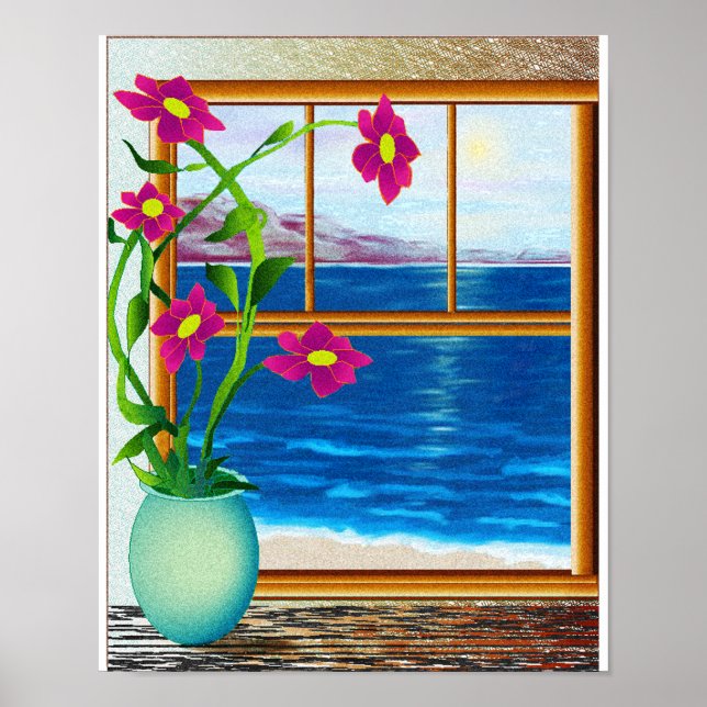 Ocean in my window poster (Front)