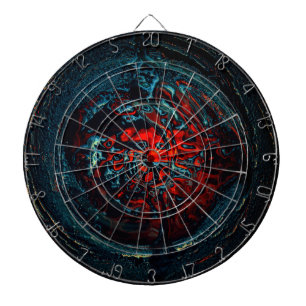 Ocean Inferno Red Glow Dartboard