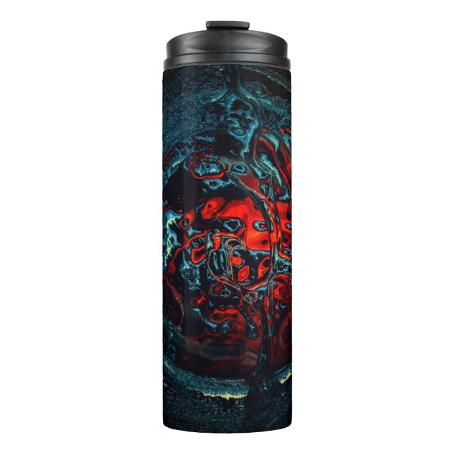 Ocean Inferno Red Glow Thermal Tumbler (Front)