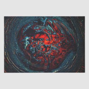 Ocean Inferno Red Glow Tissue Paper