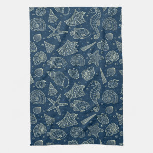 Ocean Inhabitants Pattern 2 Kitchen Towel
