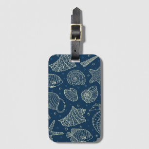 Ocean Inhabitants Pattern 2 Luggage Tag