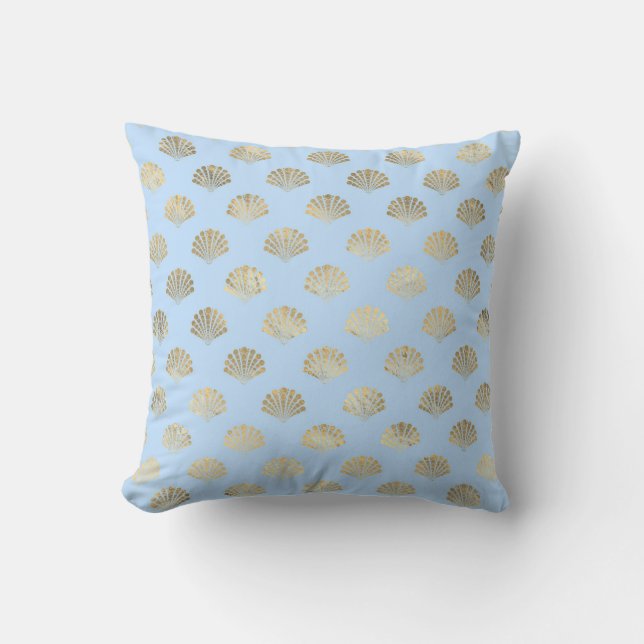 "Ocean Inspired Paper" "Fantasy Mermaid Background Throw Pillow (Front)