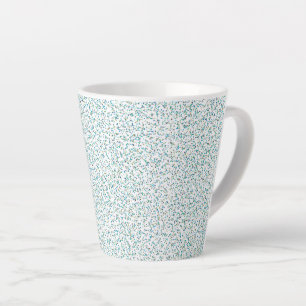 Ocean Inspired Speckled Dots  Latte Mug