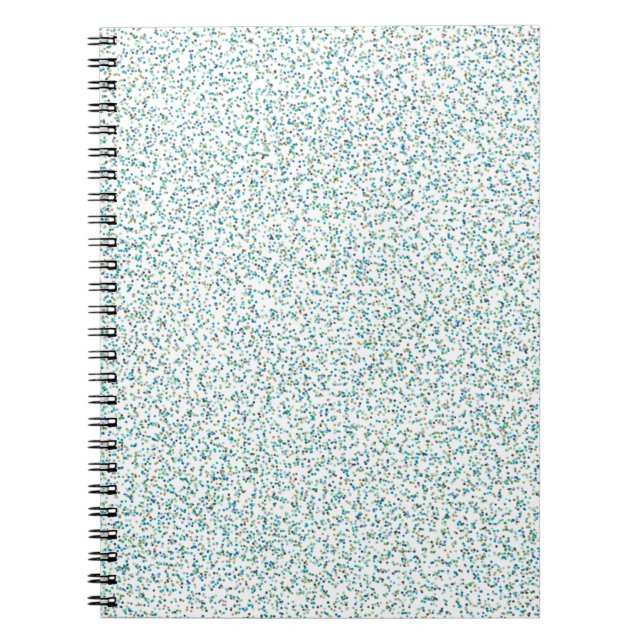 Ocean Inspired Speckled Dots  Notebook (Front)