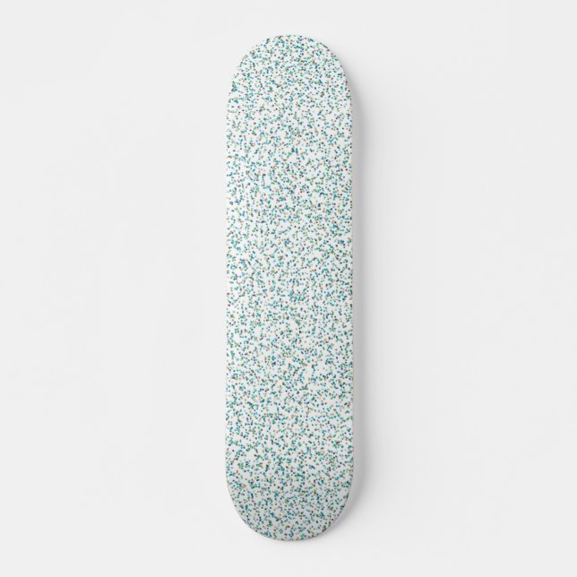 Ocean Inspired Speckled Dots Skateboard (Front)