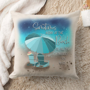 Ocean-inspired Throw Pillow