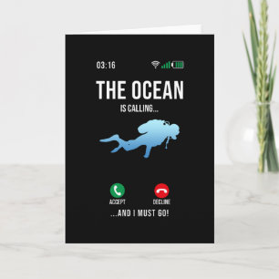Ocean is calling card