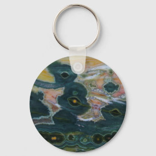 Ocean Jasper Slab Keychain