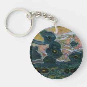 Ocean Jasper Slab Keychain