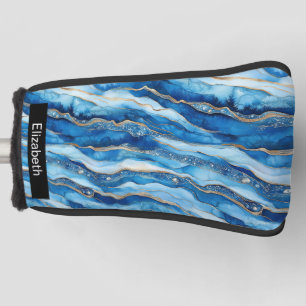Ocean Jewelled Agate Personalized Golf Head Cover