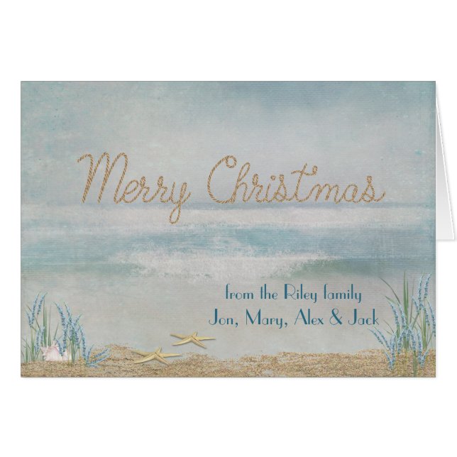 Océan Joyeux Noël à l'étoile de mer (Devant horizontal)