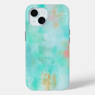 Ocean Joyride -  Blue Turquoise Abstract Art iPhone 15 Case