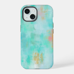 Ocean Joyride - Blue Turquoise Abstract Art iPhone 15 Case