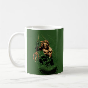 Ocean King Trident Warrior Dynamic Comic Art Coffee Mug