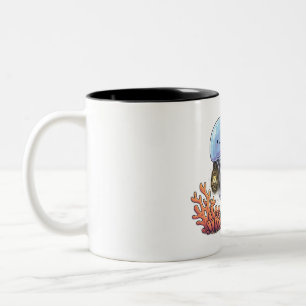 Ocean Lantern Jellyfish Two-Tone Coffee Mug