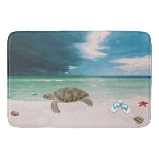 "Ocean" large size bath mat
