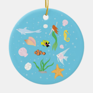 Ocean Life Ceramic Ornament