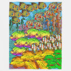 Ocean Life Custom Fleece Blanket