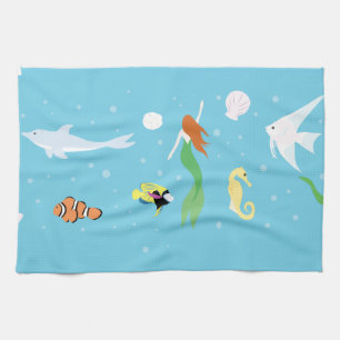 Ocean Life Kitchen Towel