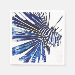 Ocean life lionfish napkin