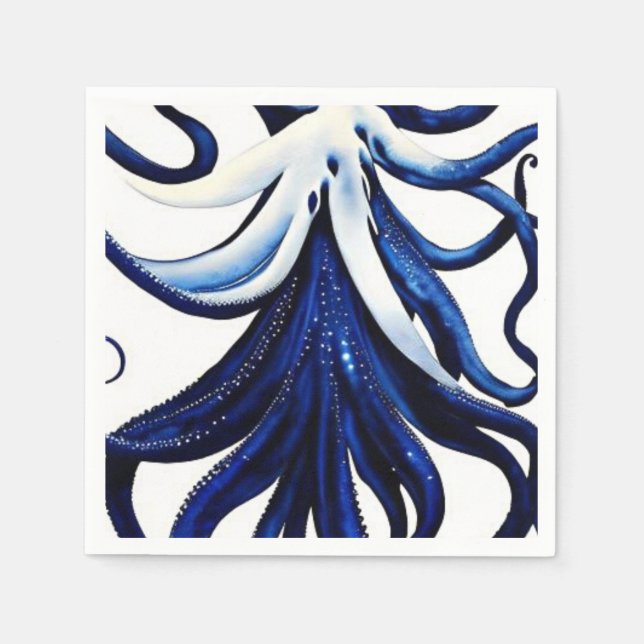 Ocean life octopus napkin (Front)