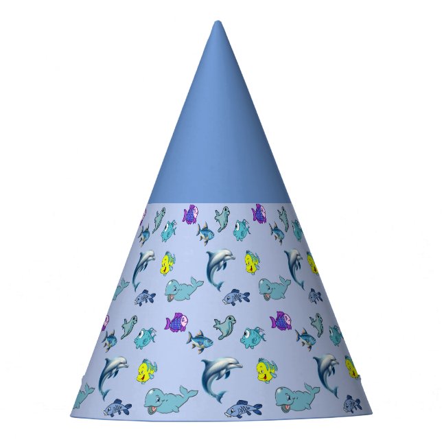 Ocean Life Party Hat (Front)