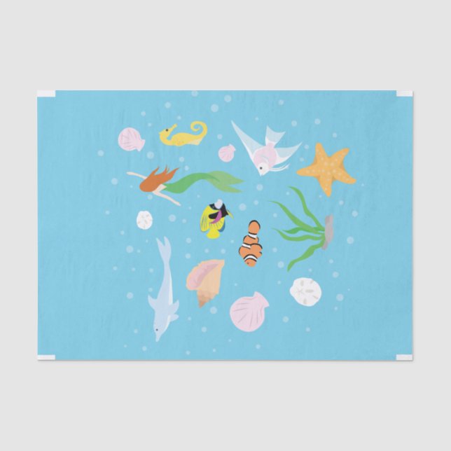 Ocean Life Tissue Paper (Front)