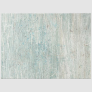 Ocean Light Blue Beach Rustic Wooden Decoupage Tissue Paper
