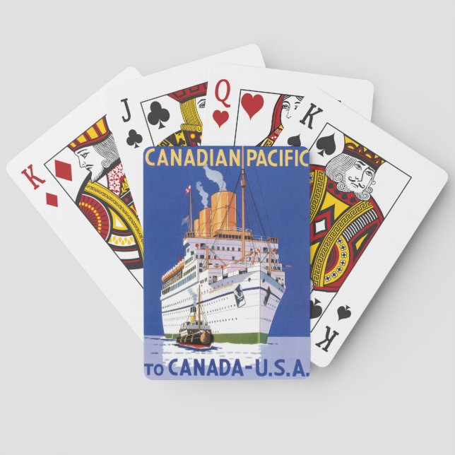 OCEAN LINER EMPRESS OF BRITANNIA PLAYING CARDS (Back)