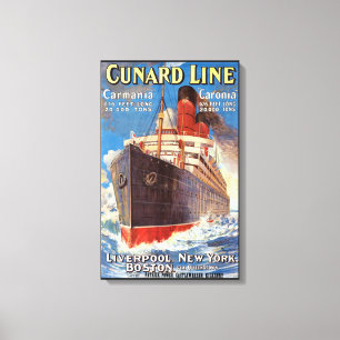 OCEAN LINER EUROPE AMERICA CANVAS PRINT