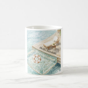 Ocean Lounge Chair Sunshine Coffee Mug