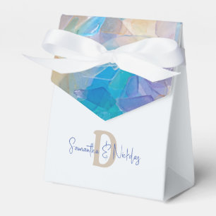 Ocean Love Sea Glass Beach Wedding Favor Box