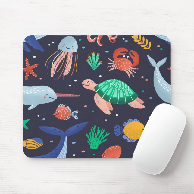 Ocean Lovers Mouse Pad (With Mouse)