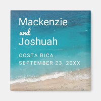 Ocean Magnet Beach Wedding Favor ou Keepsaké