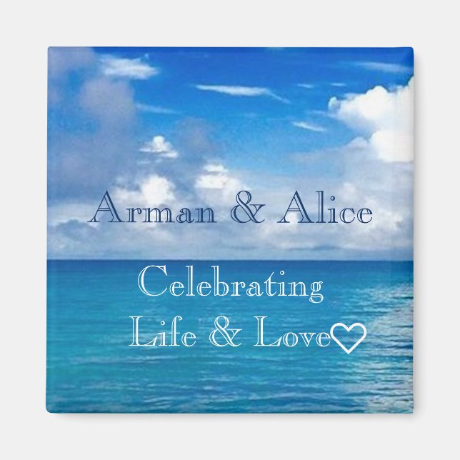 Ocean Magnet pour les couples amoureux (Devant)