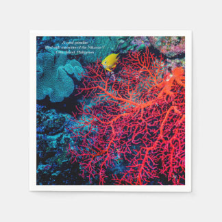 Ocean Memory / Coral reef scenery Napkin