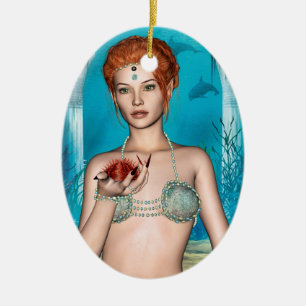 Ocean Mermaid Ceramic Ornament
