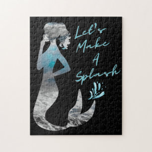 Ocean Mermaid Let's Make A Splash Jigsaw Puzzle
