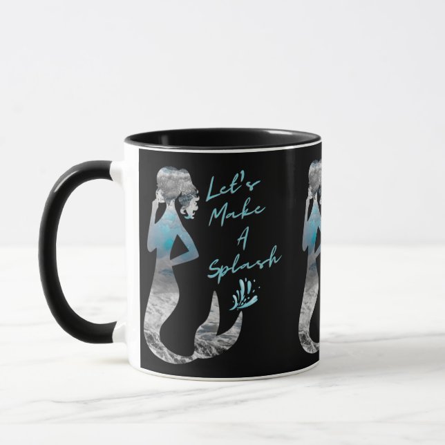 Ocean Mermaid Let's Make A Splash Mug (Left)