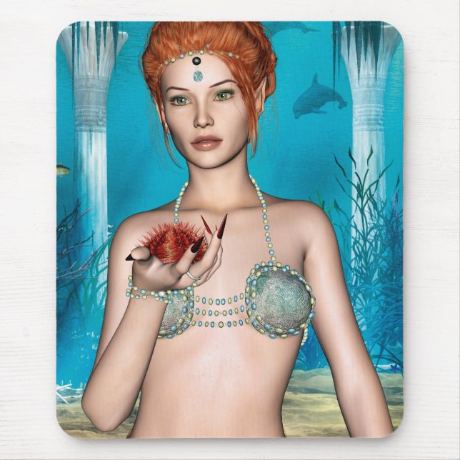 Ocean Mermaid Mouse Pad (Front)